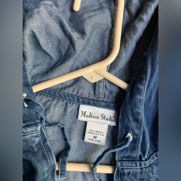 Madison Studio Hooded Jeans Jacket Size M - Picture 3 of 3
